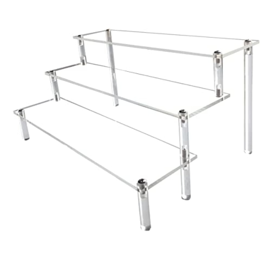 Pop Display Shelf - Acrylic Riser, Clear Display Risers Stand