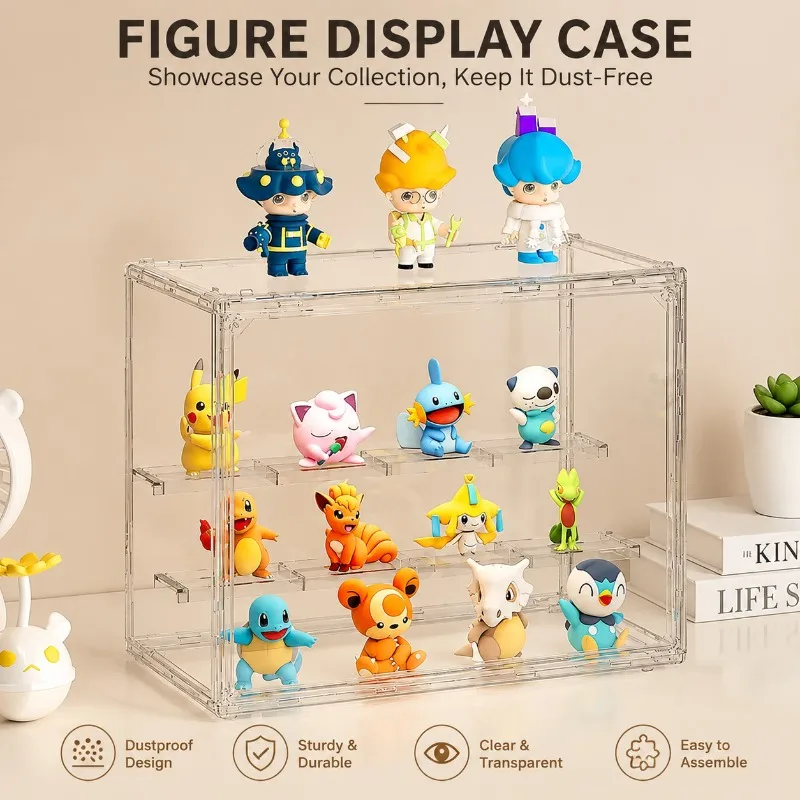 Action Figure Stand - 3 Layer Clear Blind Box Storage
