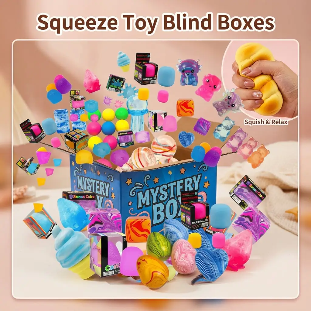 Mystery Box Blind Bag - Mystery Squishy Blind Box, Slow Rising