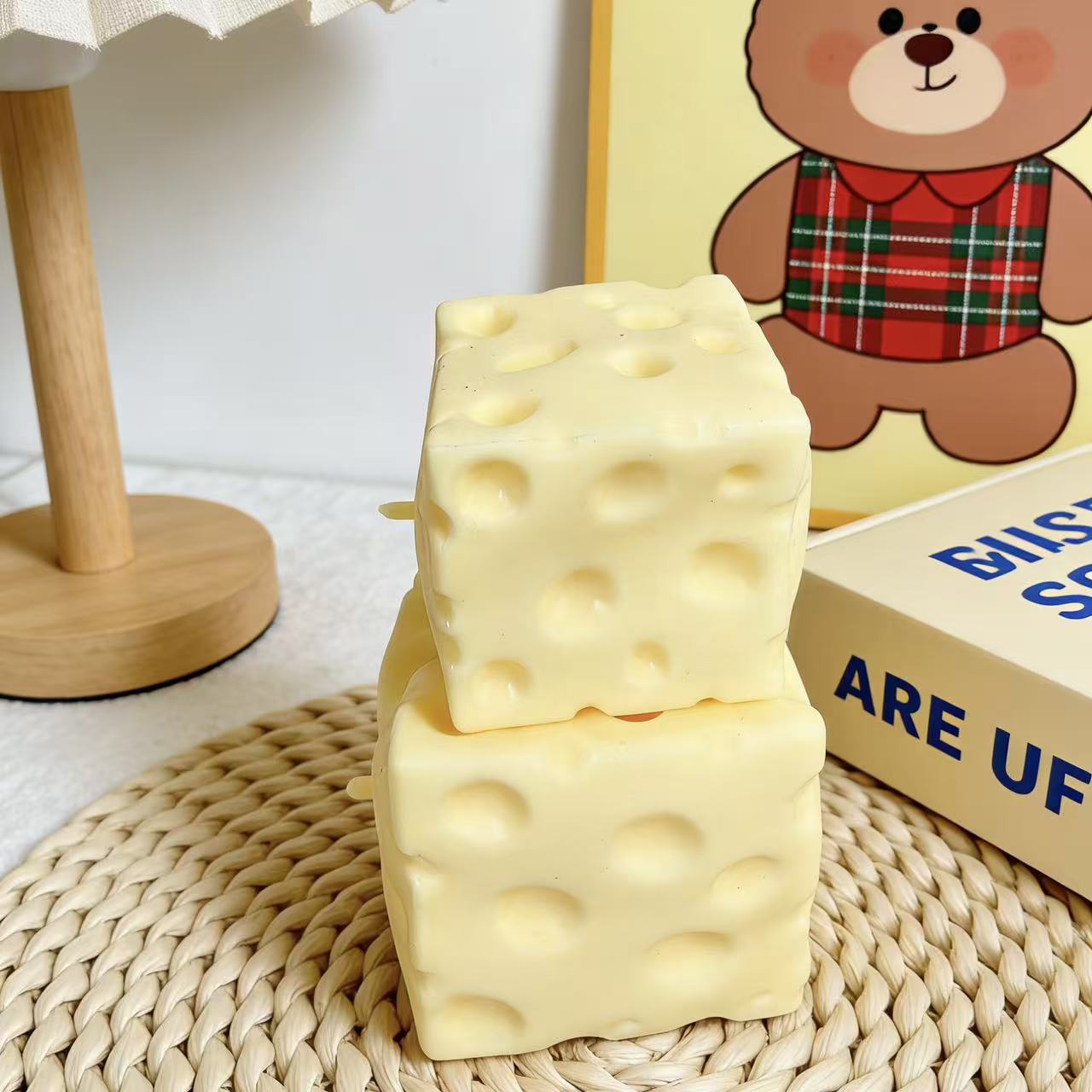 *-*Jumbo Cheese Cube Stress Ba - Fidget Cube Original avis et prix