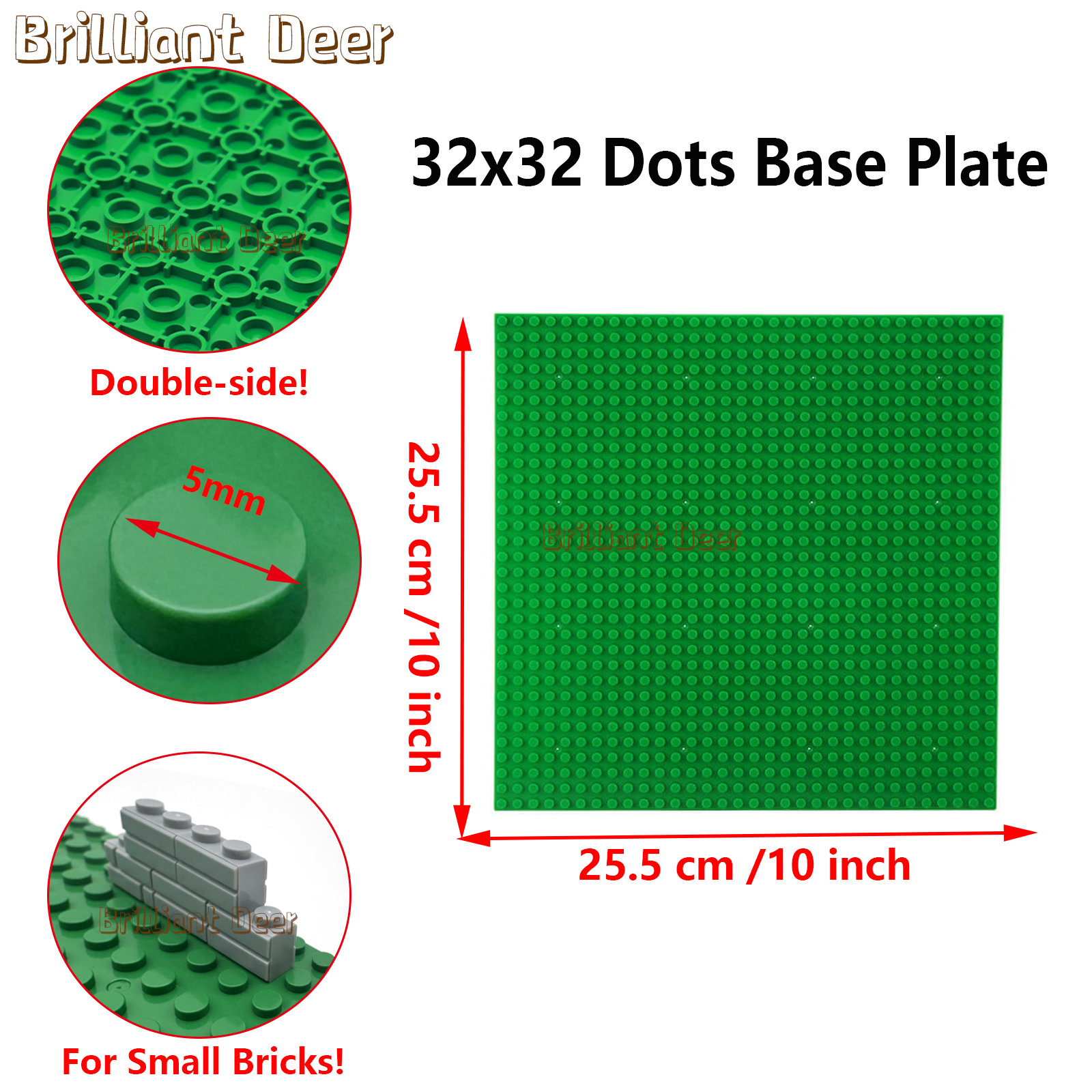 2PCS 32x32 Dots Base Plate Dou - Lego Minifigure Holder avis et prix