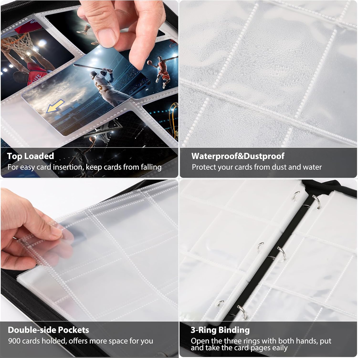 3 ring Trading Card Binder, 90 - Trading Card Binder avis et prix
