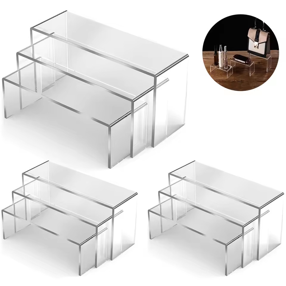 3/6/9/12Pc Clear Acrylic Displ - Display Risers Set avis et prix