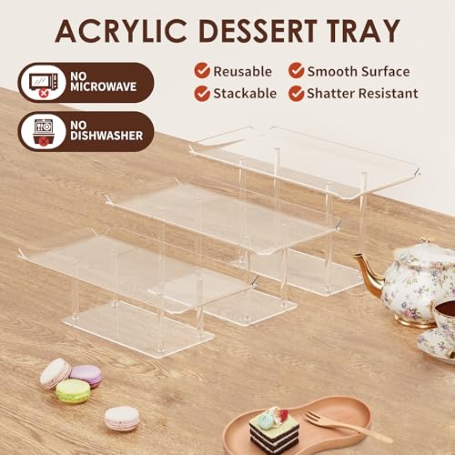 3 Pack Dessert Table Display S - Display Risers Set avis et prix