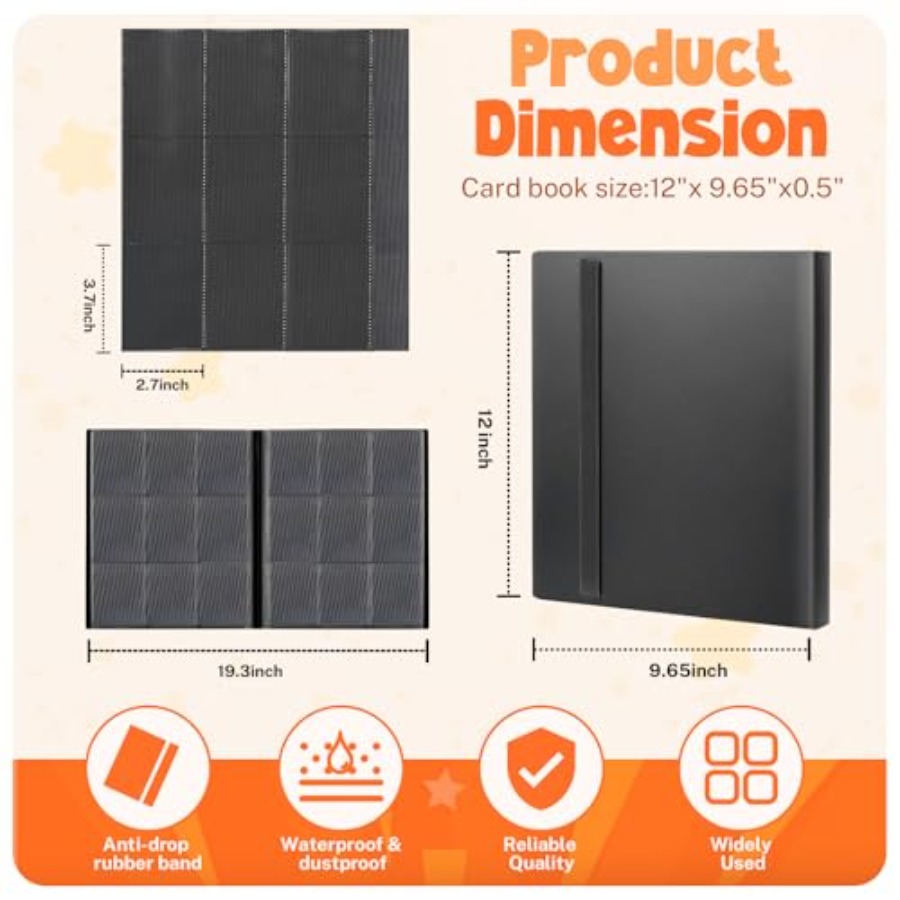 Card Binder, 9 Pocket Trading  - Trading Card Binder avis et prix